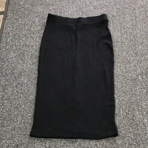 A New Day Black Midi Pencil Skirt